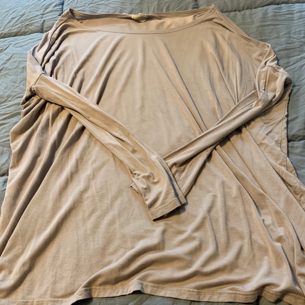 Taupe Piko long sleeve